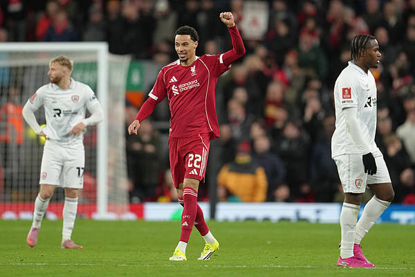 足总杯：索博斯洛伊世界波 利物浦4-1巴恩斯利晋级